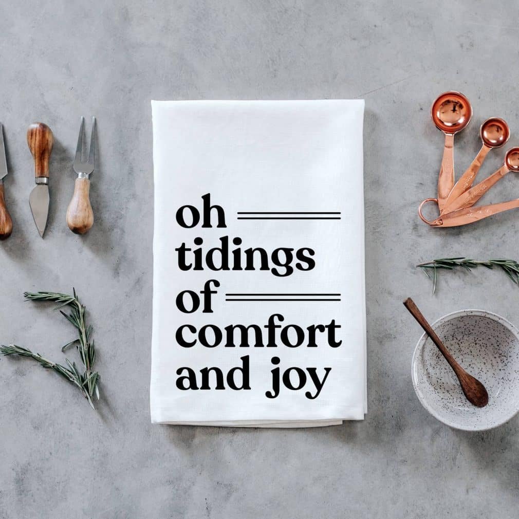 Kökshandduk 'Tidings Of Comfort and Joy'