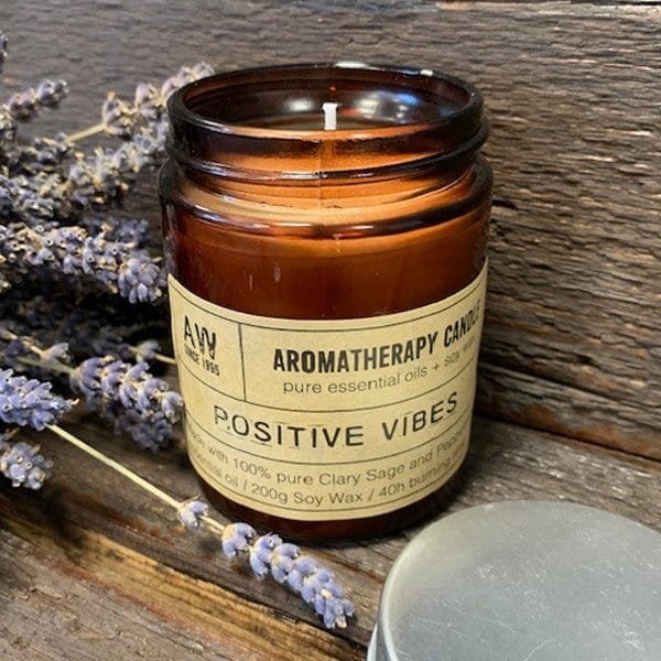 Aromaterapia soijakynttilä 'Positive Vibes'