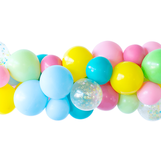 Ilmapallokaari 'Hoppy Easter' tee se itse-pakkaus