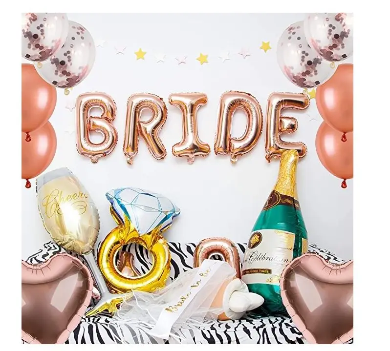 Ballongkit 'Bride to be' Champagne