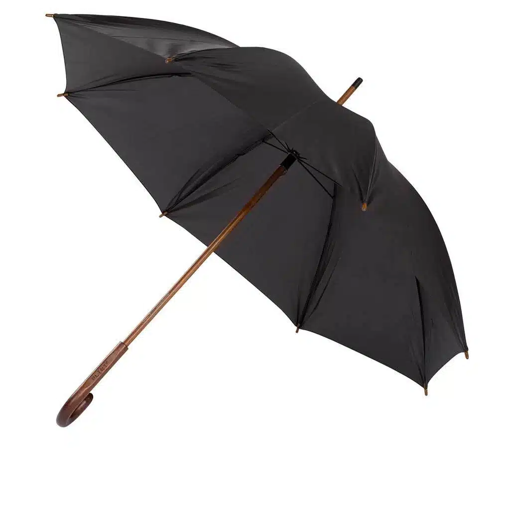 Elegantti musta sateenvarjo