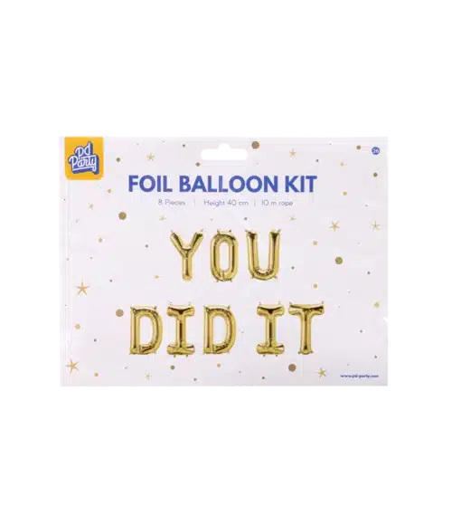 Folieballonger kit 'You Did it'